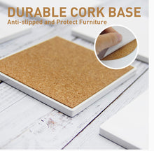 Carica l'immagine nel visualizzatore di Gallery, Sottobicchiere quadrato in ceramica alla moda -Miss Coco-