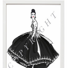 Load image into Gallery viewer, Fashion illustration fashion portraits fashion art fashion prints fashion digital fashion prints art home decor wall decor framed prints