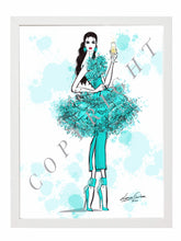 Load image into Gallery viewer, Fashion illustration fashion portraits fashion art fashion prints fashion digital fashion prints art home decor wall decor framed prints