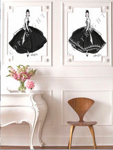 Load image into Gallery viewer, Fashion illustration fashion portraits fashion art fashion prints fashion digital fashion prints art home decor wall decor framed prints