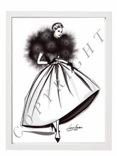 Load image into Gallery viewer, Fashion illustration fashion portraits fashion art fashion prints fashion digital fashion prints art home decor wall decor framed prints