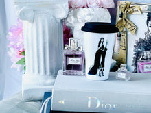 Load image into Gallery viewer, CERAMIC TRAVEL MUG personalized mug with silicon lid ,mug eco-friendly microwaves dishwasher free,travel mug,travel mug gift fashion mug