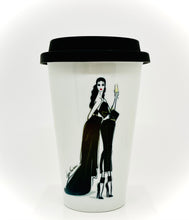 Load image into Gallery viewer, CERAMIC TRAVEL MUG personalized mug with silicon lid ,mug eco-friendly microwaves dishwasher free,travel mug,travel mug gift fashion mug