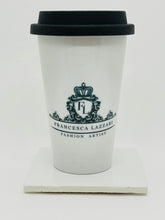 Load image into Gallery viewer, CERAMIC TRAVEL MUG with silicon lid , personalized mug mug eco-friendly microwaves dishwasher free,travel mug,travel mug fashion mug