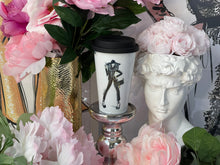 Load image into Gallery viewer, CERAMIC TRAVEL MUG personalized mug with silicon lid ,mug eco-friendly microwaves dishwasher free,travel mug,travel mug gift fashion mug