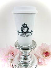 Load image into Gallery viewer, CERAMIC TRAVEL MUG with silicon lid,personalized mug mug eco-friendly microwaves dishwasher free,travel mug,fashion mug,