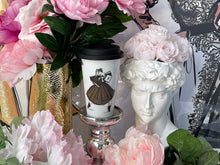 Load image into Gallery viewer, CERAMIC TRAVEL MUG with silicon lid ,personalized mug mug eco-friendly microwaves dishwasher free,travel mug,travel mug gift fashion mug