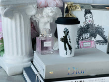 Load image into Gallery viewer, CERAMIC TRAVEL MUG with silicon lid , personalized mug eco-friendly microwaves dishwasher free,travel mug,travel mug fashion travel mug