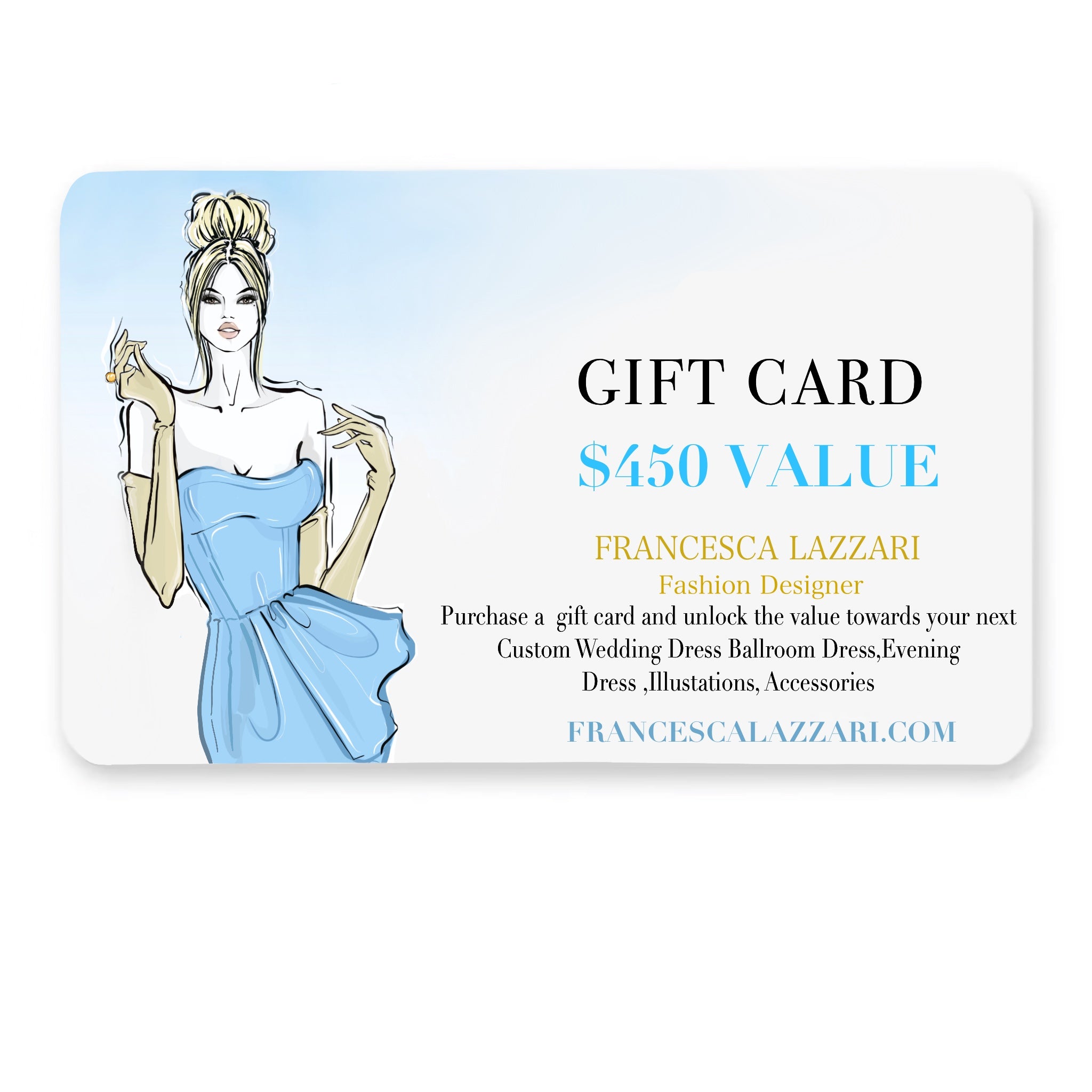 Blue Gift Card