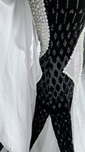 Load image into Gallery viewer, &quot;USED&quot; PEARL BLACK/WHITE BALLROOM DRESS
